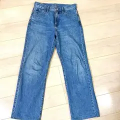 ユニクロ JWアンダーソン ストレートデニムパンツ 25インチ ロゴ