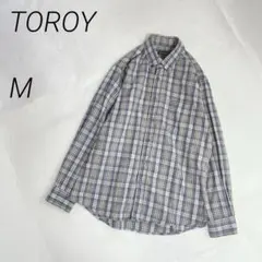 TOROY チェックシャツ　BD　長袖　コットン混のサムネイル