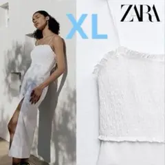 リネインブレンドロングワンピース　XL