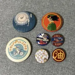 スタジオジブリ　缶バッチ　刺繍缶バッチ　7点セット