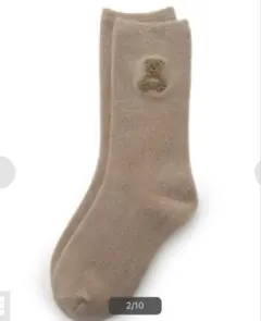 ジェラートピケ クマ 靴下 ソックス