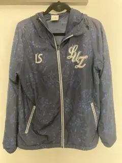 ルースイソンブラ　ネイビー フルジップ フード付き ウィンドブレーカー Lサイズ