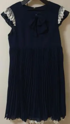 【150cm】anyfam エニィファム ノースリーブ プリーツワンピース