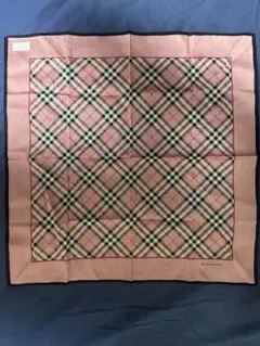 BURBERRY ピンク チェック スカーフ