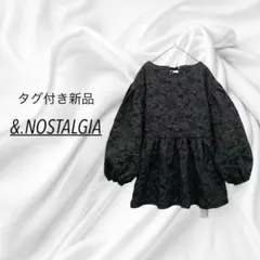 ♡【新品タグ付】ノスタルジア フラワージャガードブラウス ブラック M 春夏のサムネイル