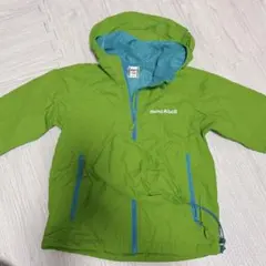 mont-bell ウインドブレーカー キッズ100cm グリーン
