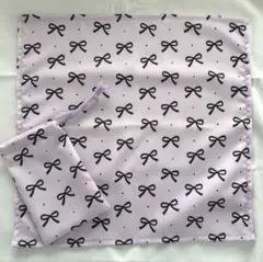 給食セット　ランチョンマット　巾着袋　ピンク　リボン