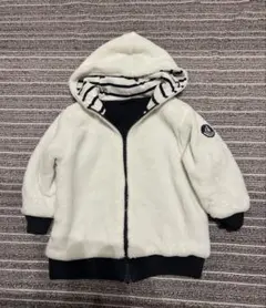 ホワイト フリースジャケット 3ans/95cm