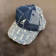 KANGOL カンゴール キャップ デニム ダメージ リペア