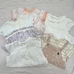 ベビー服セット まとめ売り　5着セット　フリル 花柄　女の子