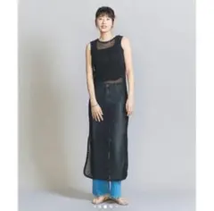 未使用　BEAUTY&YOUTH コットンメッシュタンク ワンピースのサムネイル