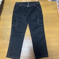 TRUE RELIGION ブラック カーゴパンツ ホワイトステッチ w30 - メルカリ