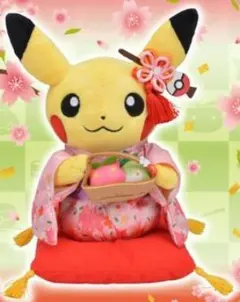 ポケモン　ピカチュウ　メス　はんなりお茶会ごっこ　ぬいぐるみ