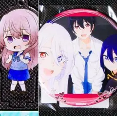 【未使用＋未開封】乾心寿キーホルダー（スタンド付）＆コス集合場面写バッジ～着せ恋