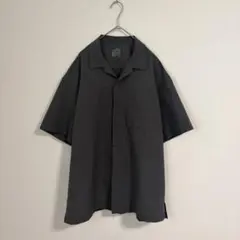 【早い者勝ち】無印良品 MUJI オープンカラー 半袖シャツ グレーLのサムネイル