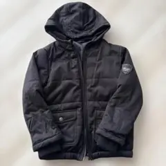 BANANAREPUBLIC ブラックフード付きコート 120サイズ