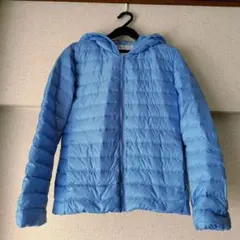 good day ダウン　フード　ジャケット　きれいな 水色　Mサイズ　超美品