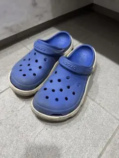 【難あり】クロックス　crocks 青　中古