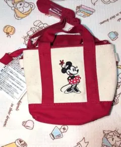 ミニー ショルダーバッグ チケットケース ポシェット ミニトートバッグ ディズニ