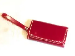 レザーキーケース(色ワインレッド)未使用品