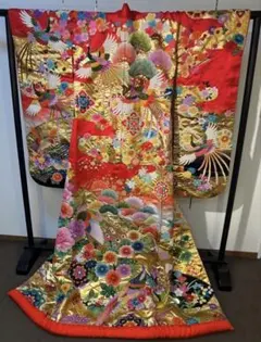 色打掛 金彩 御所車 牡丹 豪華絢爛 - メルカリ