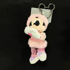 ミッキー　ぬいぐるみキーホルダー　誕生日　バースデー　ハート　ピンク　ディズニー
