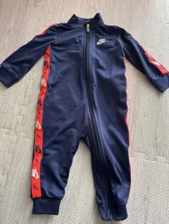Nike ネイビー レッドロンパース 12M