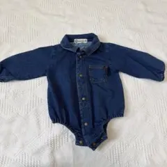 CROISSANCE BEBE デニムロンパース 70のサムネイル