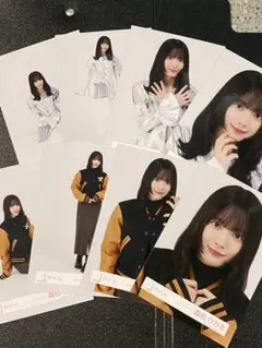 森田ひかる　櫻坂46 スタジャンコーデ シルバー 生写真 8種コンプ