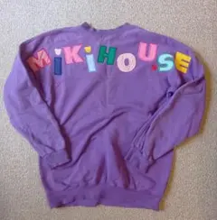 ヴィンテージ 90s 日本製 ミキハウス　スウェット デカロゴ　刺繍