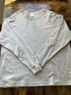 チャオパニック　長袖Tシャツ ロンT 無地 ベージュのサムネイル