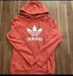 【本日限定】adidas トレフォイルフーディ M コーラル
