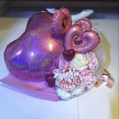 即日配送◎バルーンブーケ 大 ピンク　卒業お祝い