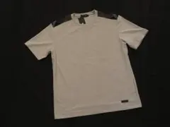 ブラックレーベル　半袖肩チェックTシャツ　Lサイズ　グレージュ　16,500円