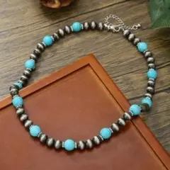 ネックレス ターコイズ ナバホ族 インディアン 民族風 ストーン ユニセックス
