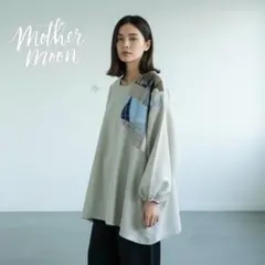 ハンドメイドhandmade☆ショルダーファブリックレースのプルオーバー 