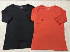 coen リブ 半袖 Tシャツ 2枚セット Lのサムネイル