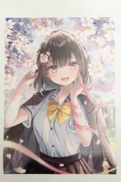 ねむりねむ画集 DEAR ゲーマーズ特典 複製サイン入り2Lブロマイド 新品
