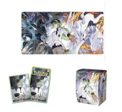 ポケモン　N&レシラム&ゼクロム　デッキシールド　デッキケース　プレイマット