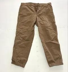 ユニクロ（UNIQLO）、メンズジョガーパンツ、ウエストゴム＆紐、XL、ブラウン