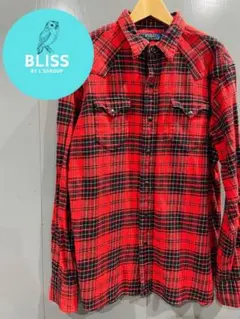 古着RALPH LAURENウエスタン ネルシャツ