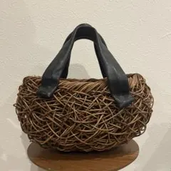 あけび蔓 こだし編み（透かし編み）かご｜日本の手仕事 ヴィンテージ