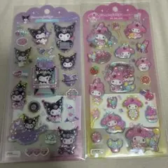 サンリオのマイメロディとクロミのドロップジュエリーシール2枚セット
