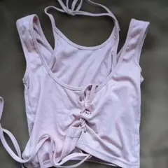 ピンク キャミソール タンクトップ レディース