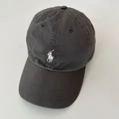 POLO Ralph Lauren cap グレー コットン キャップ　ポニー