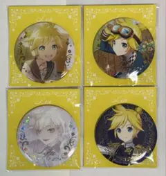 プロセカ　はぴこれ　バースデー　グリッター缶バッジ　4点　鏡音レン