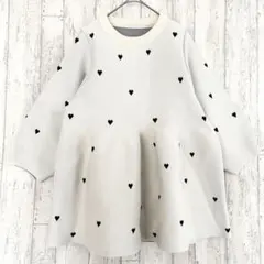 ラジュール Lajour 3D ペプラム ニット プルオーバー 【F】 ハート