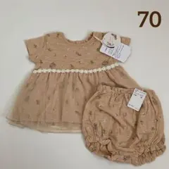 ママラク　半袖セットアップ　トロピカルコレクション　70