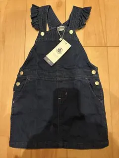 PETIT BATEAU デニムジャンバースカート 95cm 新品のサムネイル