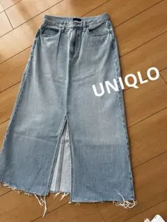 美品　UNIQLO/ユニクロ デニムロングスカート